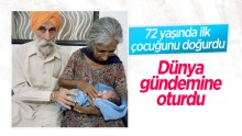 72 yaşındaki en yaşlı anne gündeme damga vurdu