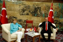 Merkel ve Erdoğan görüşmesi sona erdi