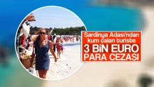 Sardinya Adası’ndan kum çalan turiste 3 bin euro ceza!