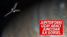 Uzay aracı Juno, Jupiter’in ilk fotoğrafını gönderdi