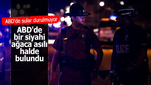 ABD’de bir siyahi ağaca asılı halde bulundu