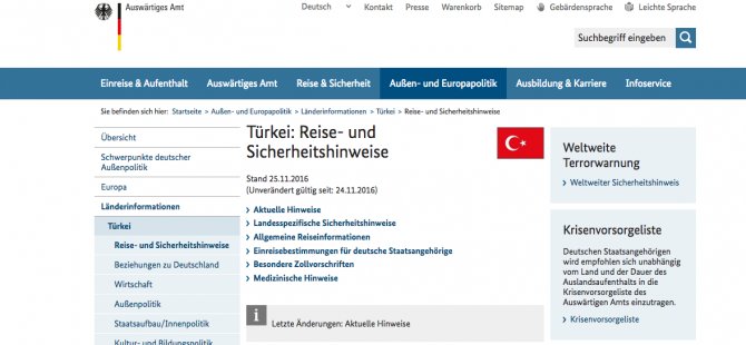 Almanya’dan Türkiye’ye gidecek olan vatandaşlarına uyarı