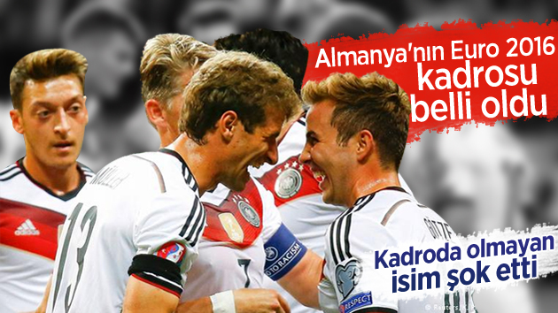 Almanya’nın Euro 2016 Kadrosunda Yıldız İsim Yok