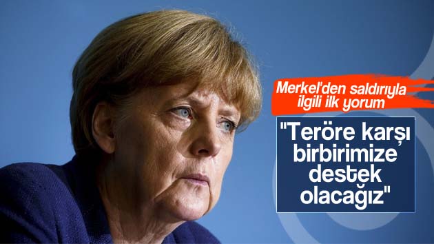 Angela Merkel’den terör saldırısı için ilk açıklama