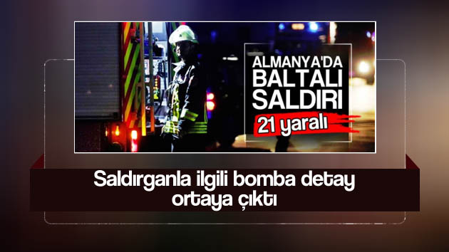 Baltalı saldırgan ile ilgili bomba detay