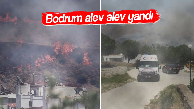 Bodrum alev alev yandı!