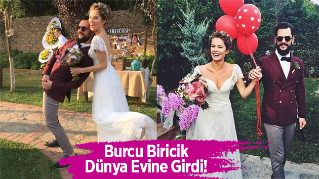 Burcu Biricik Emre Yetkin ile dünya evine girdi