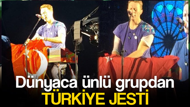 Coldplay’dan Türk Bayrağı sürprizi