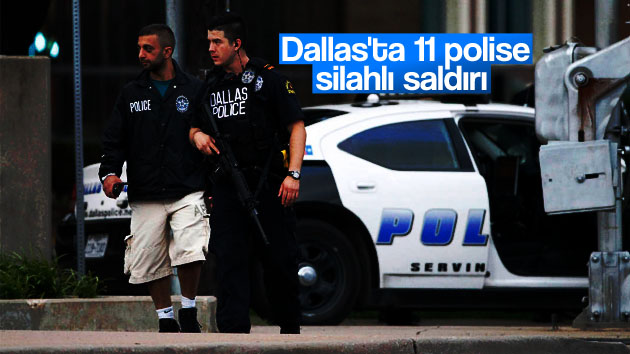 Dallas’ta 11 polise silahlı saldırı