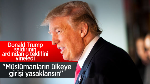 Donald Trump saldırının ardından o teklifini yineledi