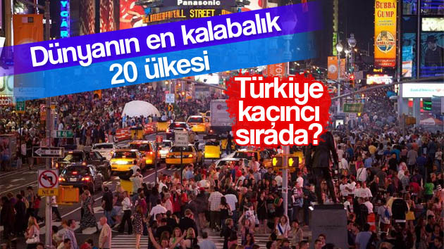 Dünyanın en kalabalık ilk 20 ülkesi