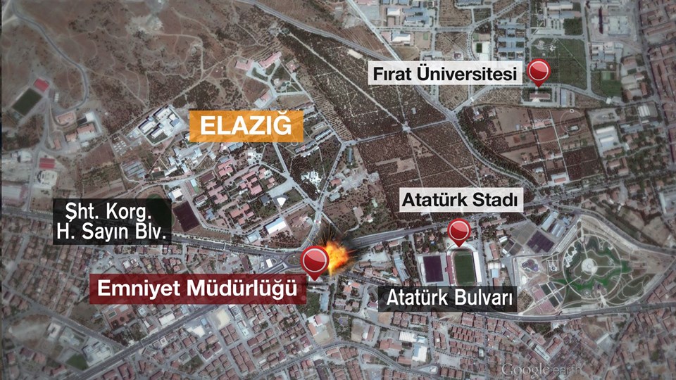 Elazığ Emniyeti’ne saldırı: 3 polis şehit