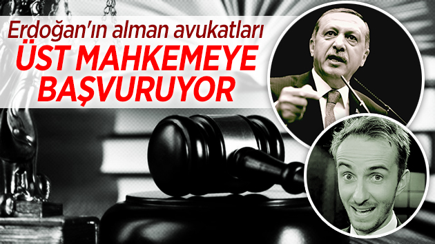 Erdoğan’ın avukatları Böhmermann’ın peşini bırakmıyor