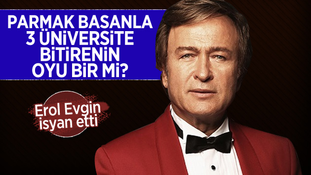 Erol Evgin, Hükümetin Oy Sistemini Eleştirdi