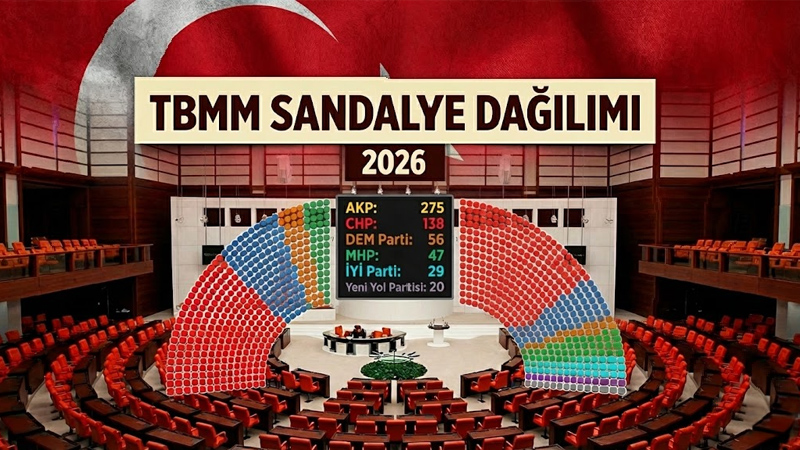 Güncel TBMM Sandalye Dağılımı 2026: Partilere Göre Milletvekili Sayısı