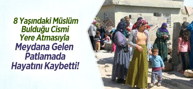 Hurdacının kabul etmediği cismi yere atınca patladı