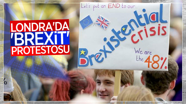 İngiltere’de ‘Brexit’ kararına protesto