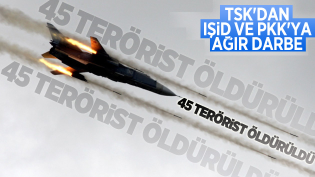 IŞİD’e Darbe! 45 terörist öldürüldü