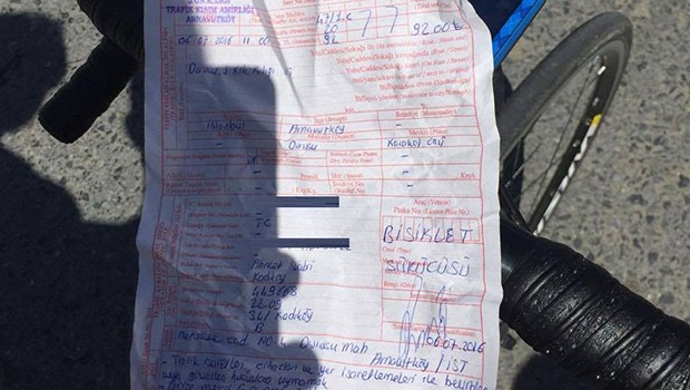 bisiklete trafik cezasi