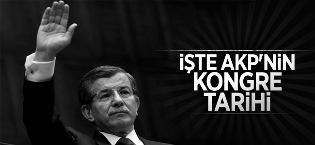 İşte AKP’nin kongre tarihi