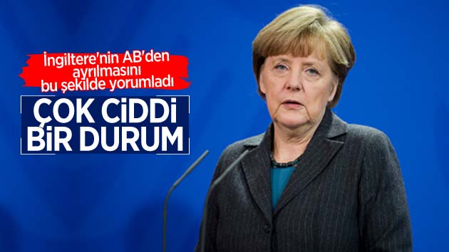 Merkel: Çok ciddi bir durum!
