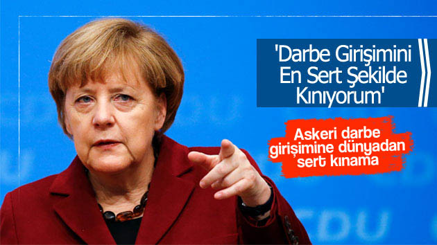 Merkel’den ‘askeri darbe’ açıklaması
