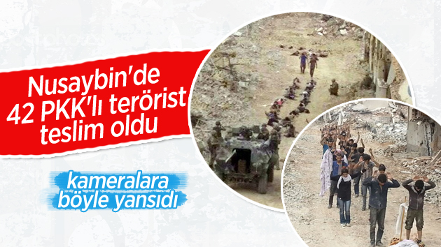 Nusaybin’de 42 terörist teslim oldu