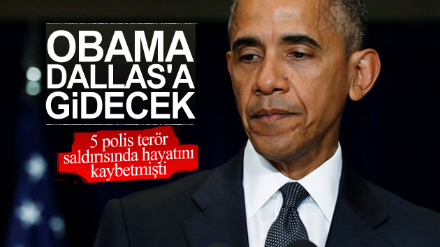 Obama Dallas’a Gidiyor