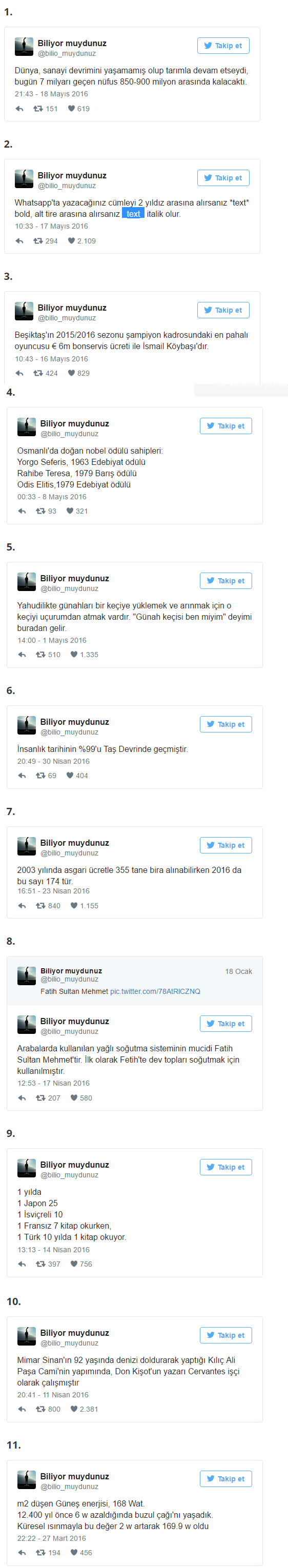 bunlaribiliyormuydunuz