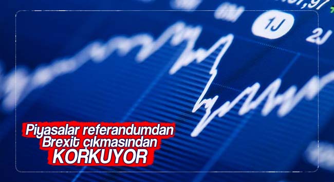 Piyasalar referandumdan Brexit çıkmasından korkuyor