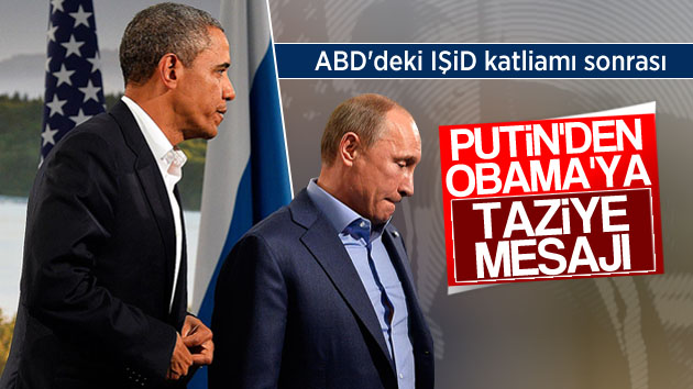 Putin’den Obama’ya taziye mesajı