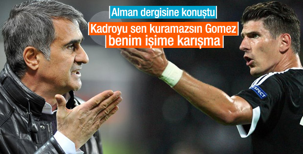 Şenol Güneş, Mario Gomez’e Sert Sözler Sarfetti