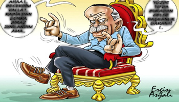 Sözcü çizerinden bomba Erdoğan-Bahçeli karikatürü